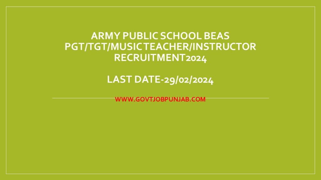 ARMY PUBLIC SCHOOL BEAS